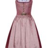 Midi Dirndl 65 cm altrosa gemustert Mila 010042