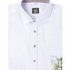 Trachtenhemd langarm weiß bedruckt slimfit 008545
