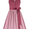 Mini Dirndl 60 cm rosenholz altrosa Ricarda 009991