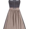 Midi Dirndl 70 cm anthrazit taupe Valerie 016553