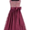 Midi Dirndl 70 cm beere Mina 016441