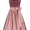 Midi Dirndl 70 cm aubergine altrosa Mariella 016587 - limitiert