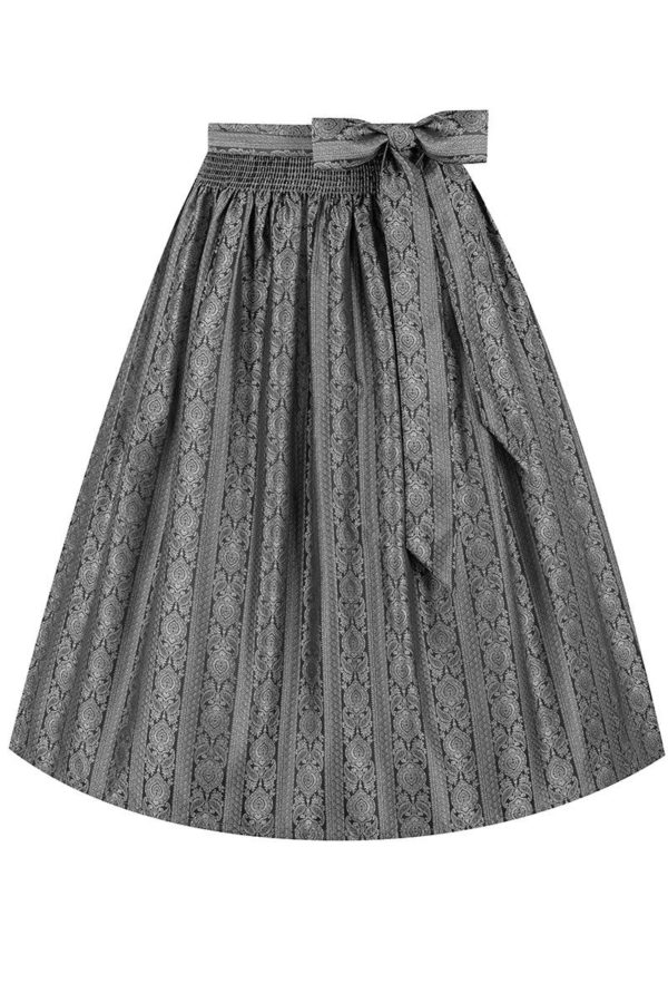 Dirndlschürze midi 70 cm grau 015575