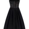 Dirndl lang 80 cm Gastro schwarz Lotta 012199