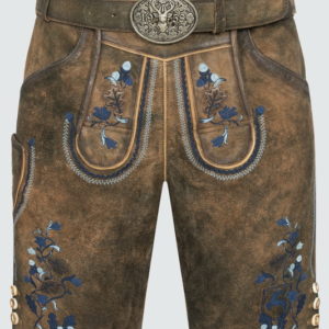 Lederhose Azzuro mit Gürtel