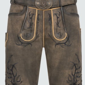 Lederhose Nikas mit Gürtel