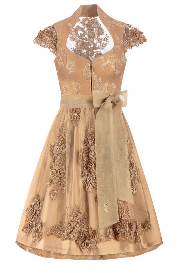 Midi Dirndl 70 cm gold Golden Girl 016389