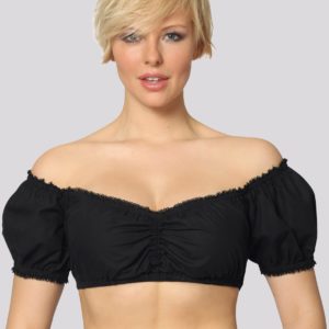 Bluse Georgette (schwarz