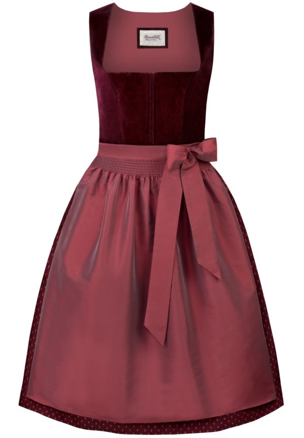 Dirndl Aurora (bordeaux