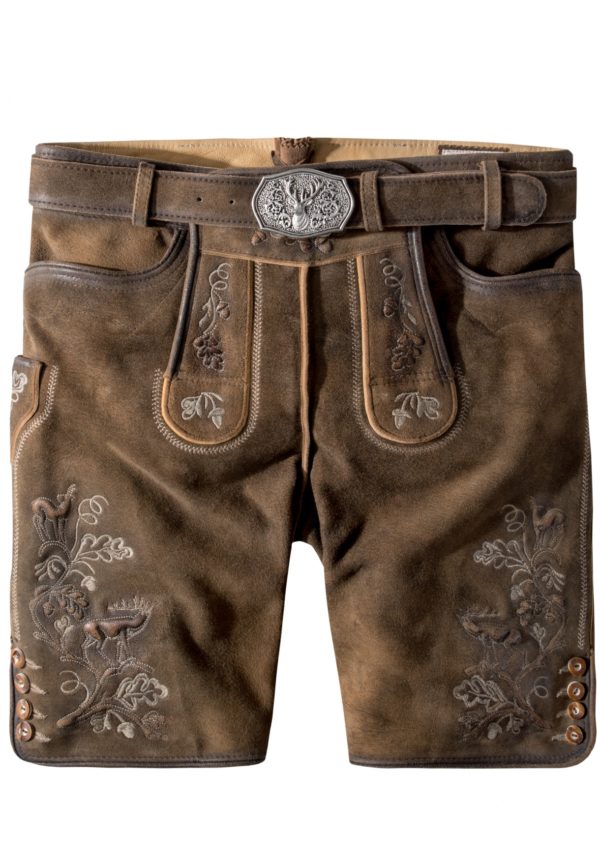 Lederhose Bastian (havanna gespeckt