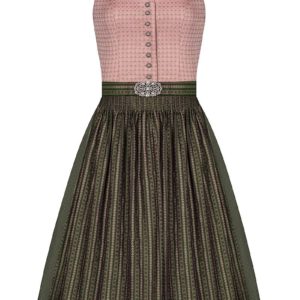 Midi Dirndl 65cm altrosa oliv Amalia 006236 - limitiert