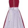 Mini Dirndl 60cm rot weiß geblümt 005021 - limitiert