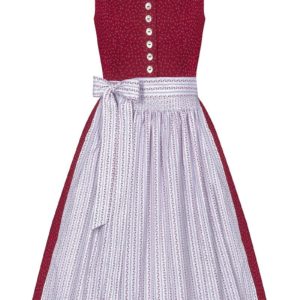 Mini Dirndl 60cm rot weiß geblümt 005021 - limitiert