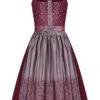 Midi Dirndl 70cm beere silber Martha 006256 - limitiert