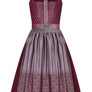 Midi Dirndl 70cm beere silber Martha 006256 - limitiert