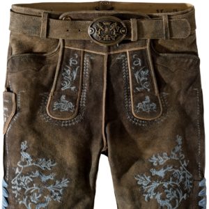 Trachtenlederhose Rudolf (oid blau