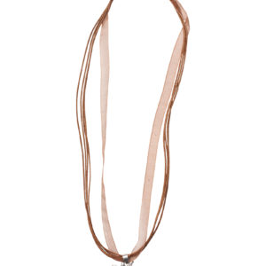 Collier mit Edelweissanhänger 000157 ~ braun