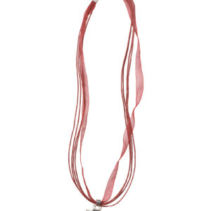 Collier mit Edelweissanhänger 000157 ~ dunkelrot