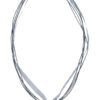 Collier mit Edelweissanhänger 000157 ~ grau