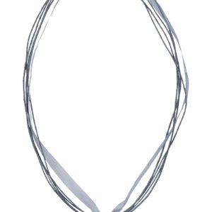 Collier mit Edelweissanhänger 000157 ~ grau