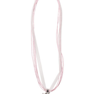 Collier mit Edelweissanhänger 000157 ~ rosa