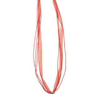 Collier mit Edelweissanhänger 000157 ~ rot