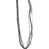 Collier mit Edelweissanhänger 000157 ~ schwarz
