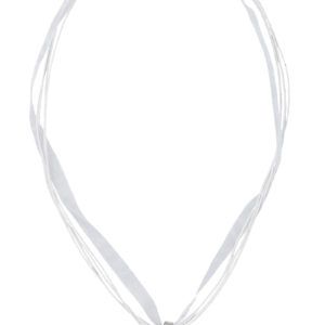 Collier mit Edelweissanhänger 000157 ~ weiß