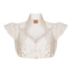 Dirndlbluse creme Seide 001349 ~ 38