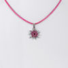 Kinder Collier mit Edelweiß ~ pink