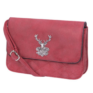 Trachtentasche Hirsch mit Steppung 003029 ~ rot