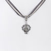 Collier mit Strass-Anhänger ~ grau