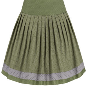 Trachtenrock CLARA (60 cm) ~ 32 ~ oliv
