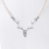 Perlencollier mit Hirschgeweih und Strass