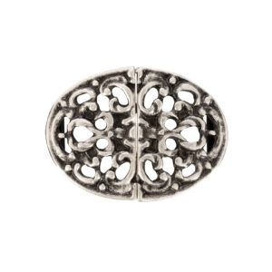 Schürzenschließe oval altsilber ~ altsilber
