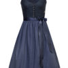 Dirndl KATHRIN mit Leinen-Mieder (65 cm) ~ 32