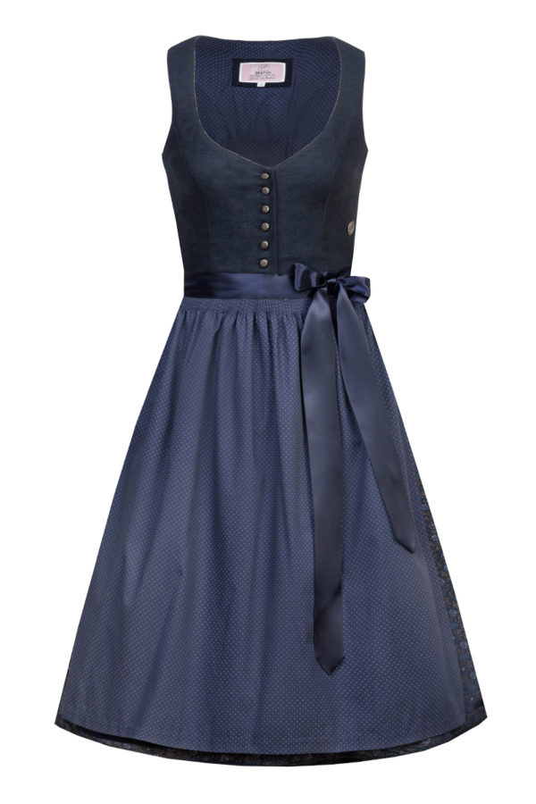 Dirndl KATHRIN mit Leinen-Mieder (65 cm) ~ 32