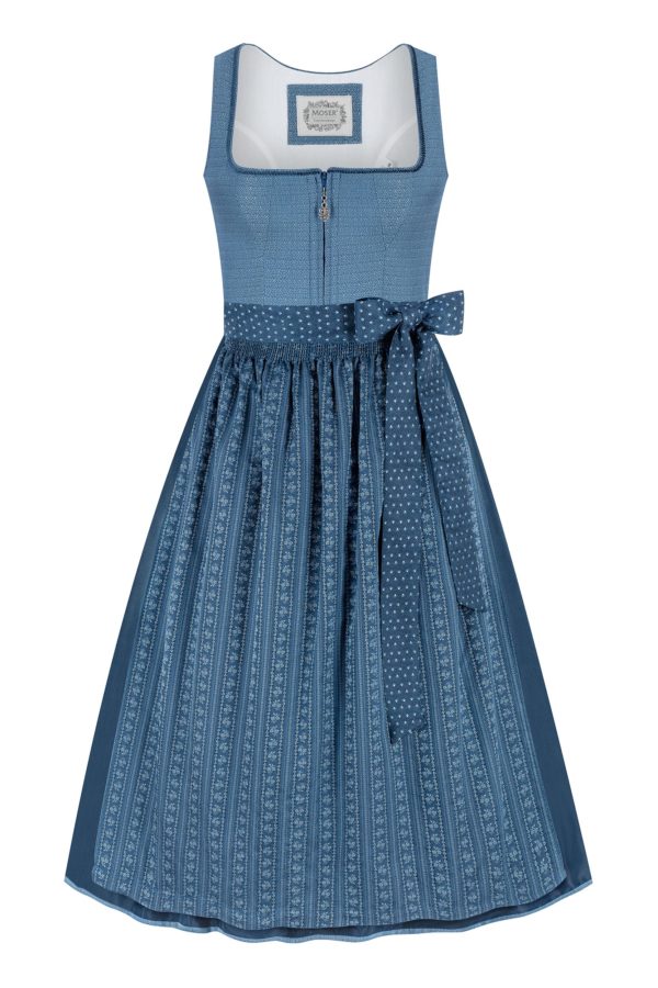 Dirndl DANIELA (80 cm) ~ 36 ~ blaugrau