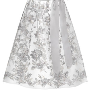 Dirndlschürze mit Perlen und Strass (65 cm) ~ 3XL