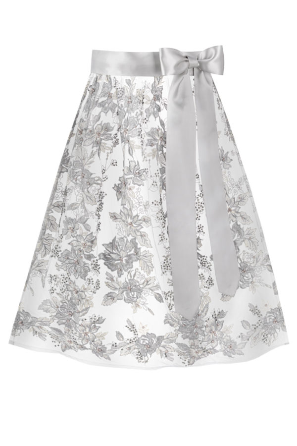 Dirndlschürze mit Perlen und Strass (65 cm) ~ 3XL