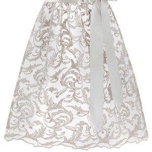Dirndlschürze floral bestickt mit Perlen (65 cm) ~ L