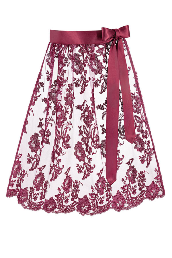 Dirndlschürze mit Blumenstickerei ~ L