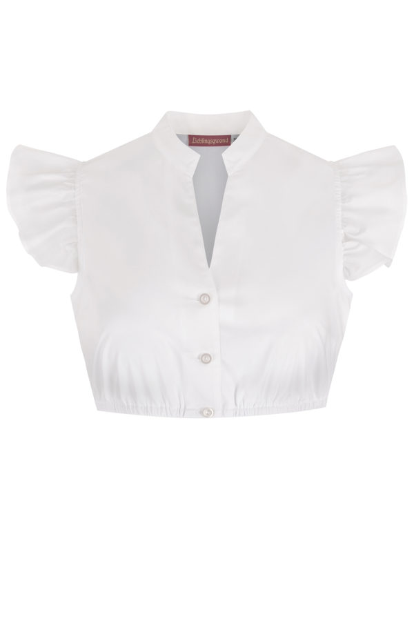 Dirndlbluse LEONIE ~ 30 ~ weiß