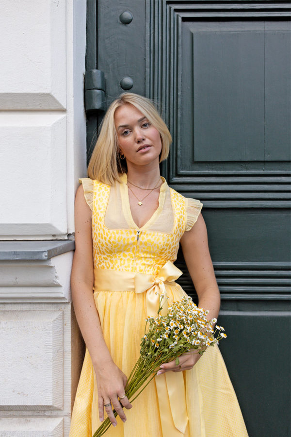 Dirndl INSINGEN (65 cm) zitrone ~ 30