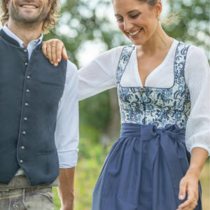 Dirndl STEINFELD (70 cm) marine ~ 32 ~ dunkelblau