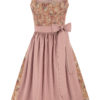 Dirndl in Leinenoptik (70 cm) ~ 32 ~ rost