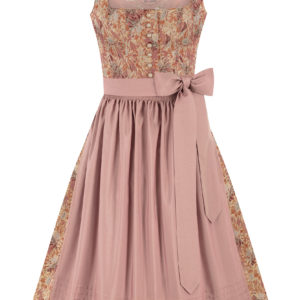 Dirndl in Leinenoptik (70 cm) ~ 32 ~ rost