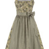 Dirndl in Leinenoptik (70 cm) ~ 32 ~ salbei