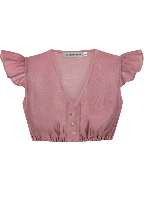 Dirndlbluse DIANA ~ 30 ~ rosenholz
