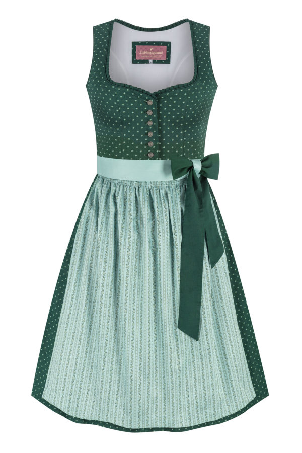 Dirndl KATHI (65 cm) ~ 32 ~ dunkelgrün